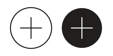 Obraz premium Add item icon in black solid style. linear symbol.