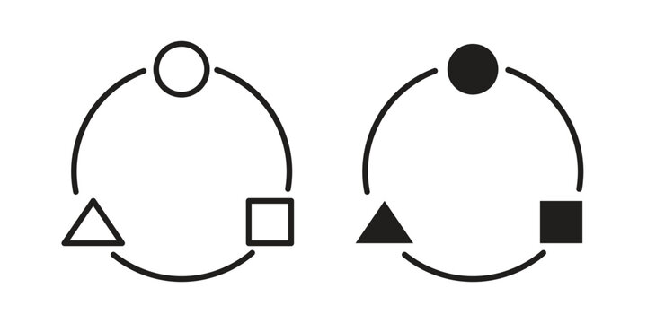 Adaptation icon in black solid style. linear symbol.