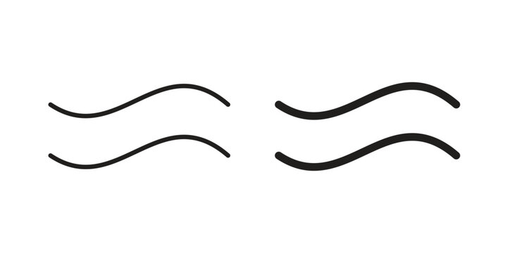 Approximately equal icon in black solid style. linear symbol.