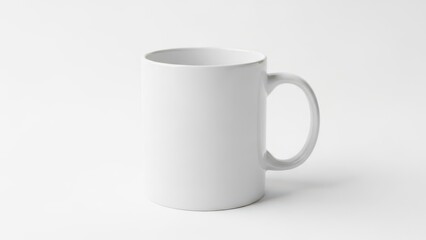 Fototapeta premium Single white ceramic mug