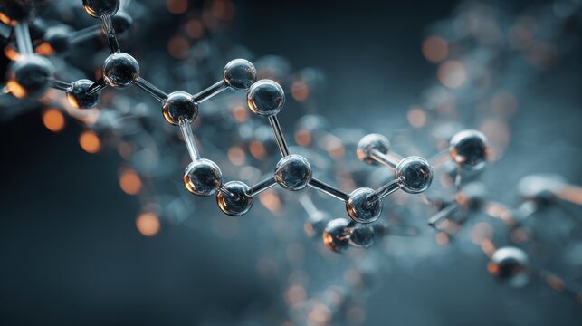 Abstract molecular structure science background