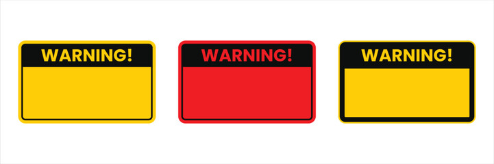Warning Sign Board Icon Vector Safety Alert Symbol