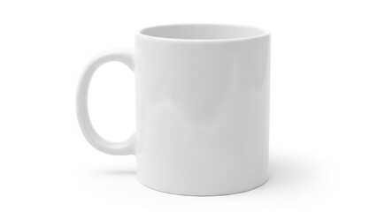 Obraz premium Simple white ceramic mug