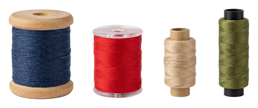 Sewing thread spools set.