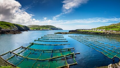 Parc Ostreicole Dans La Peninsule De Beara Dans Le Comte De Cork En Irlande