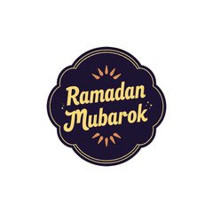 Ramadan Mubarak greeting card design