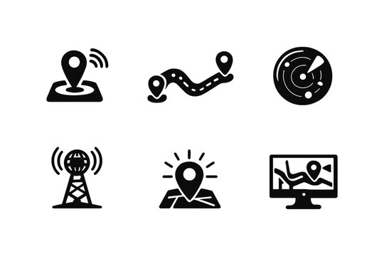 Navigation and Location Icons