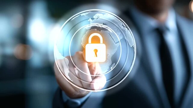 General data protection regulation concept, privacy law compliance, information security framework, user rights protection, data governance display, defocused regulatory background