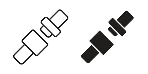 Car seat belt icon. Vector linear icon collection. Vector EPS10