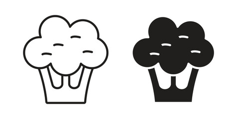 Cauliflower icon. Vector linear icon collection. Vector EPS10