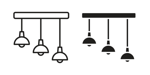 Chandelier icon. Vector linear icon collection. Vector EPS10