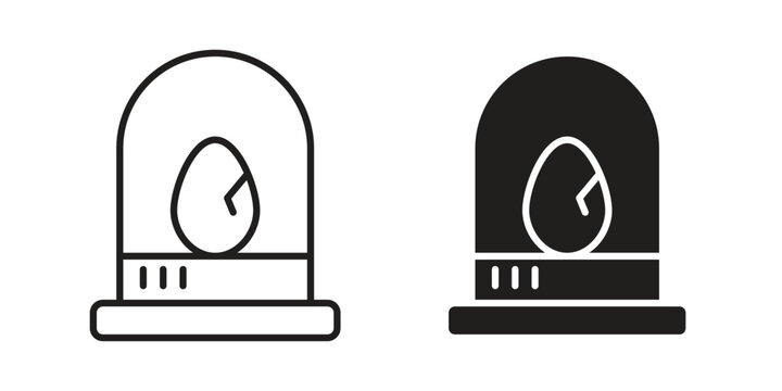 Egg incubator icon. Vector linear icon collection. Vector EPS10