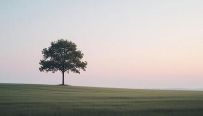 Obraz premium Lone Tree In Field