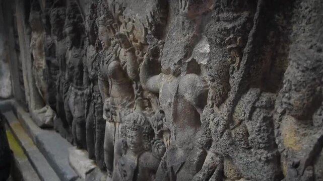 the ancient stone candi prambanan indonesia temple