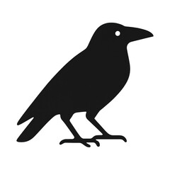 Obraz premium PNG Silhouette raven bird illustration