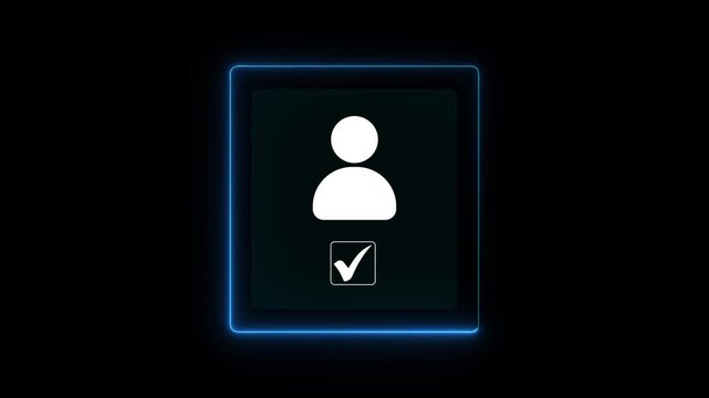 Know your customer (KYC) concept. Businessman use laptop with identity verification symbol for Increase financial security and access personal financial data. Motion graphics of security concept