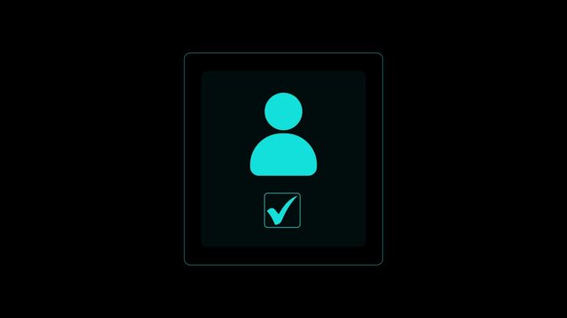 Know your customer (KYC) concept. Businessman use laptop with identity verification symbol for Increase financial security and access personal financial data. Motion graphics of security concept