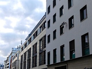 Obraz premium Paris, February 2026: Visit of the magnificent city of Paris, Capital of France - View on different facades of buildings built by Baron Haussmann