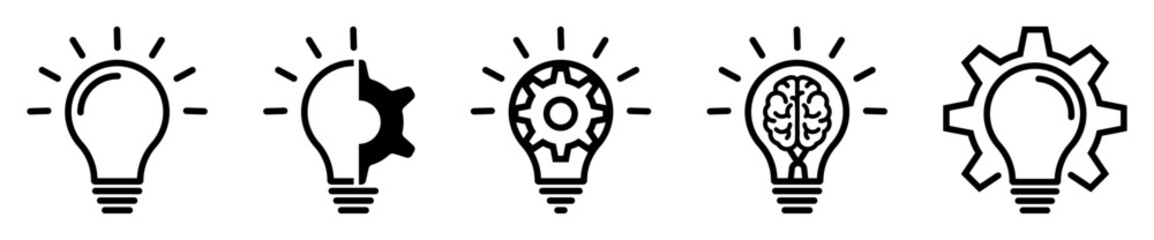 Innovation icon set