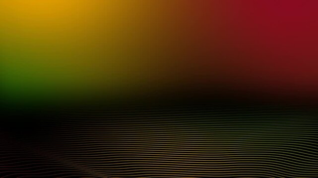 Juneteenth freedom day background. Abstract gradient liquid featuring. Black History Month, Black, red, yellow, green colors blurred gradient. Seamless stream 4K background loop