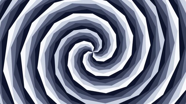 Spiral Pattern Animation in Blue Tones.
