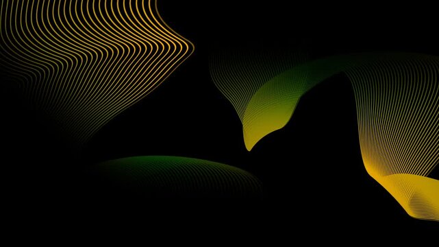 Black History Month, Black, yellow, red green colors blurred gradient. Juneteenth freedom day background. Abstract gradient liquid background featuring. Seamless stream 4K background loop