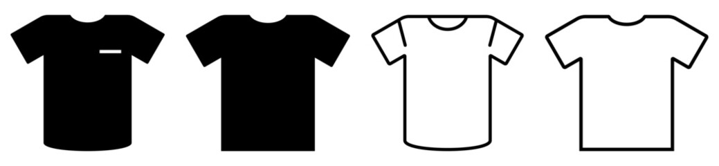 Naklejka premium Set of t-shirt icons