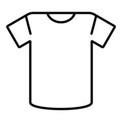 Sport t-shirt line icon