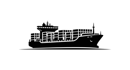 Fototapeta premium vector illustration of a ship