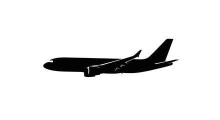 airplane silhouette vector