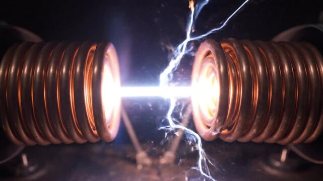 Tesla Coil Arc Energy Discharge