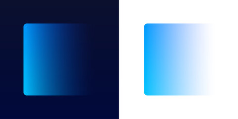 Neon square frame shines in cyan and blue gradients. Perfect for digital banners, posters, or futuristic interface designs. Vector illustration isolated on dark background. PNG