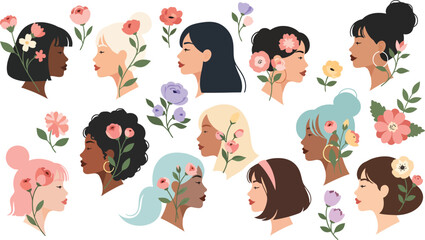 A happy group of school kids and family members join a joyful baby in this colorful vector illustration set celebrating childhood love and art