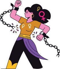 A vector illustration of a black character drawing featuring a man and woman dancing alongside a boy and girl as a cartoon people group