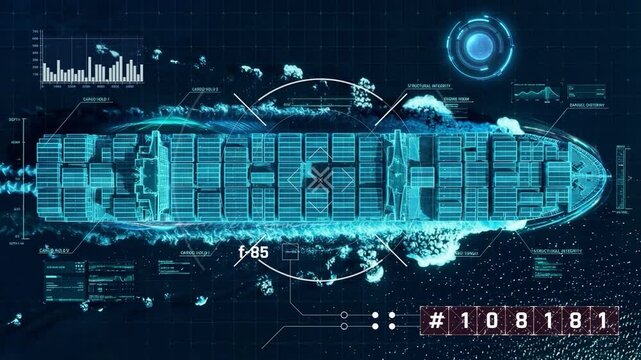 Smart technology concept with global logistics partnership Industrial Container Cargo freight ship, internet of things Concept of fast or instant shipping, Online goods orders worldwide