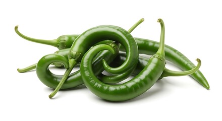 Tangled Green Chili Peppers