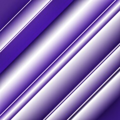 Fototapeta premium Modern abstract background featuring diagonal 3D purple and white stripes with smooth metallic gradients. Perfect for high-tech wallpaper, futuristic banners, and creative dig