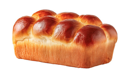 Freshly baked paskai  bread loaf isolated on white background