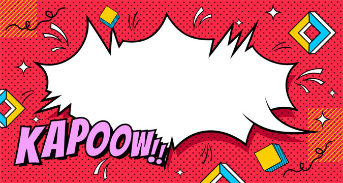 Vibrant Comic Style Kapow Explosion Background