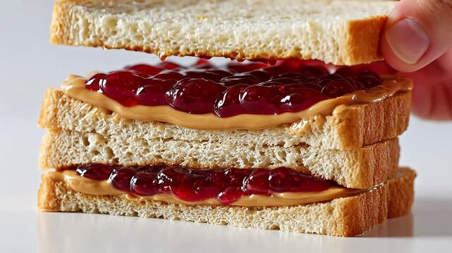 peanut butter and jelly sandwich