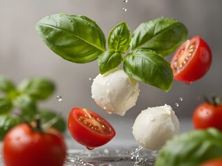 tomato mozzarella and basil
