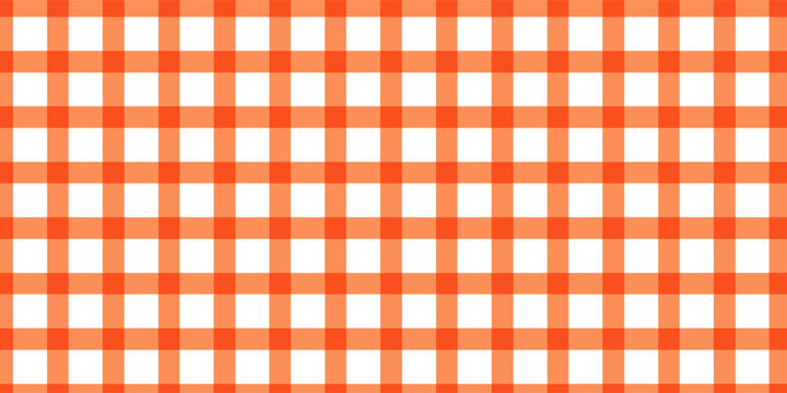 Orange gingham checkered pattern with soft overlapping stripes.Eps10