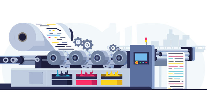 Industrial Printing Press Machine Equipment 3.