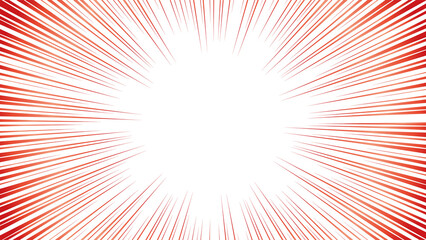 abstract background with rays Red speed lines bursting from center dynamic background effect isolated on transparent background © PurArts Studio