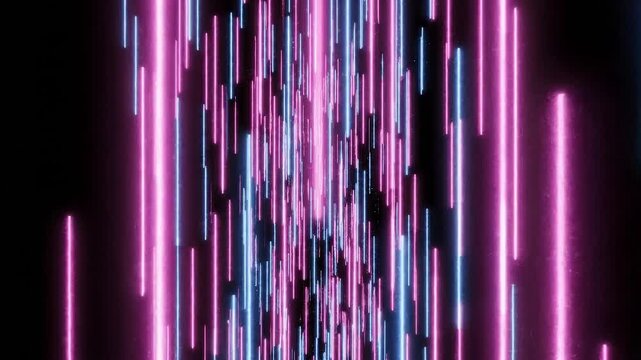 Abstract neon light background with glowing vertical lines hd 4k, HD 4K, Futuristic digital light waves in neon colors, Glowing neon lines creating abstract tech background, Digital futuristic light p