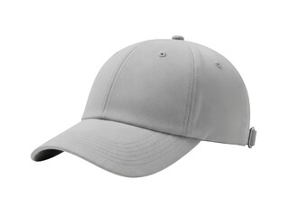 Grey baseball cap mockup  isolated on transparent background
