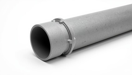 Fototapeta premium HDPE pipe joint on a light backdrop