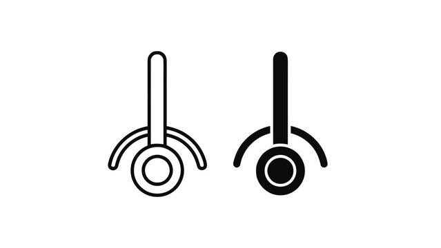 Vector illustration of a modern personal monowheel electric unicycle icon, on transparent background