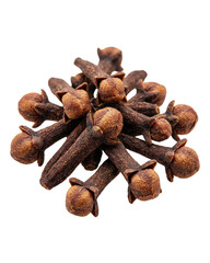 Fototapeta premium Aromatic whole cloves spice arrangement on a deep dark field