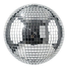 Shimmering Silver Mirror Ball for Nightlife Entertainment and Dance Parties
